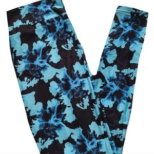 Black & Blue Leggings
